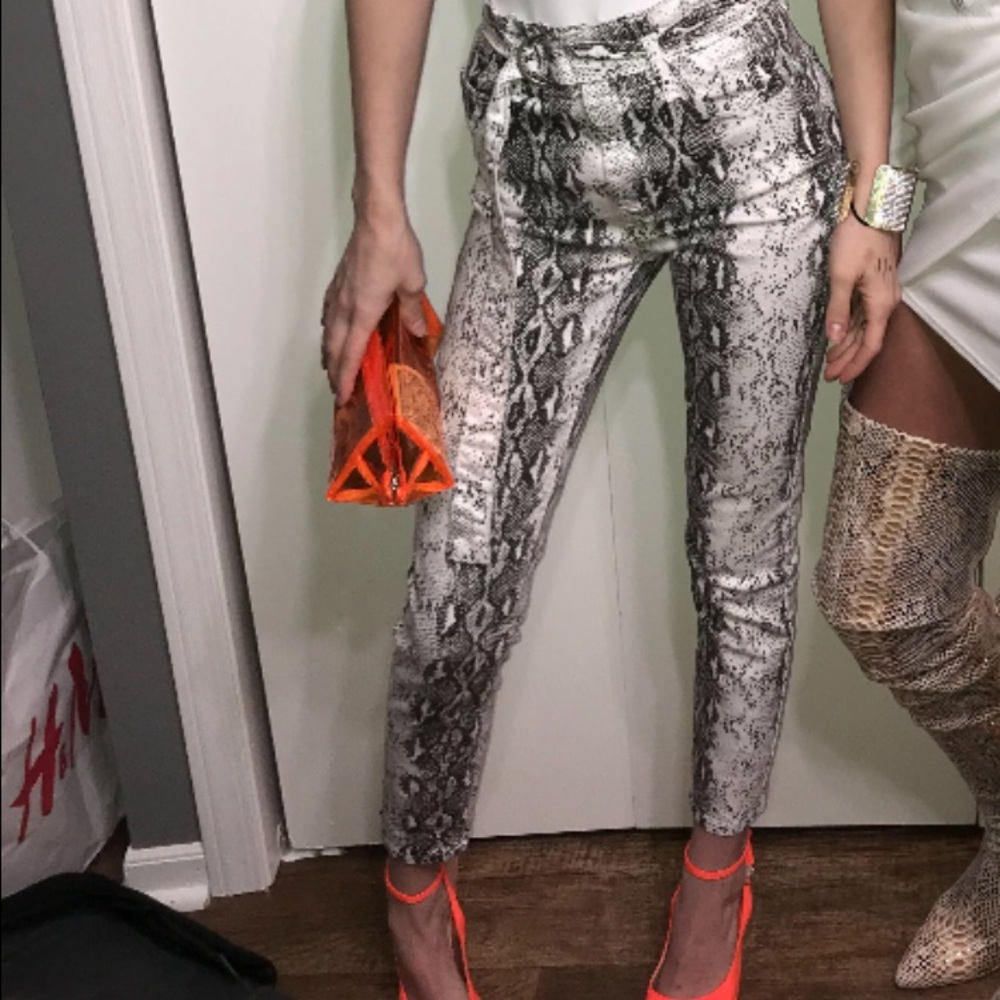 Snake skin akira pants
